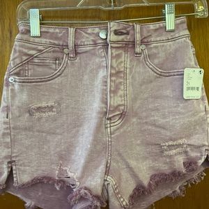 Free People Purple Shorts- Brand New